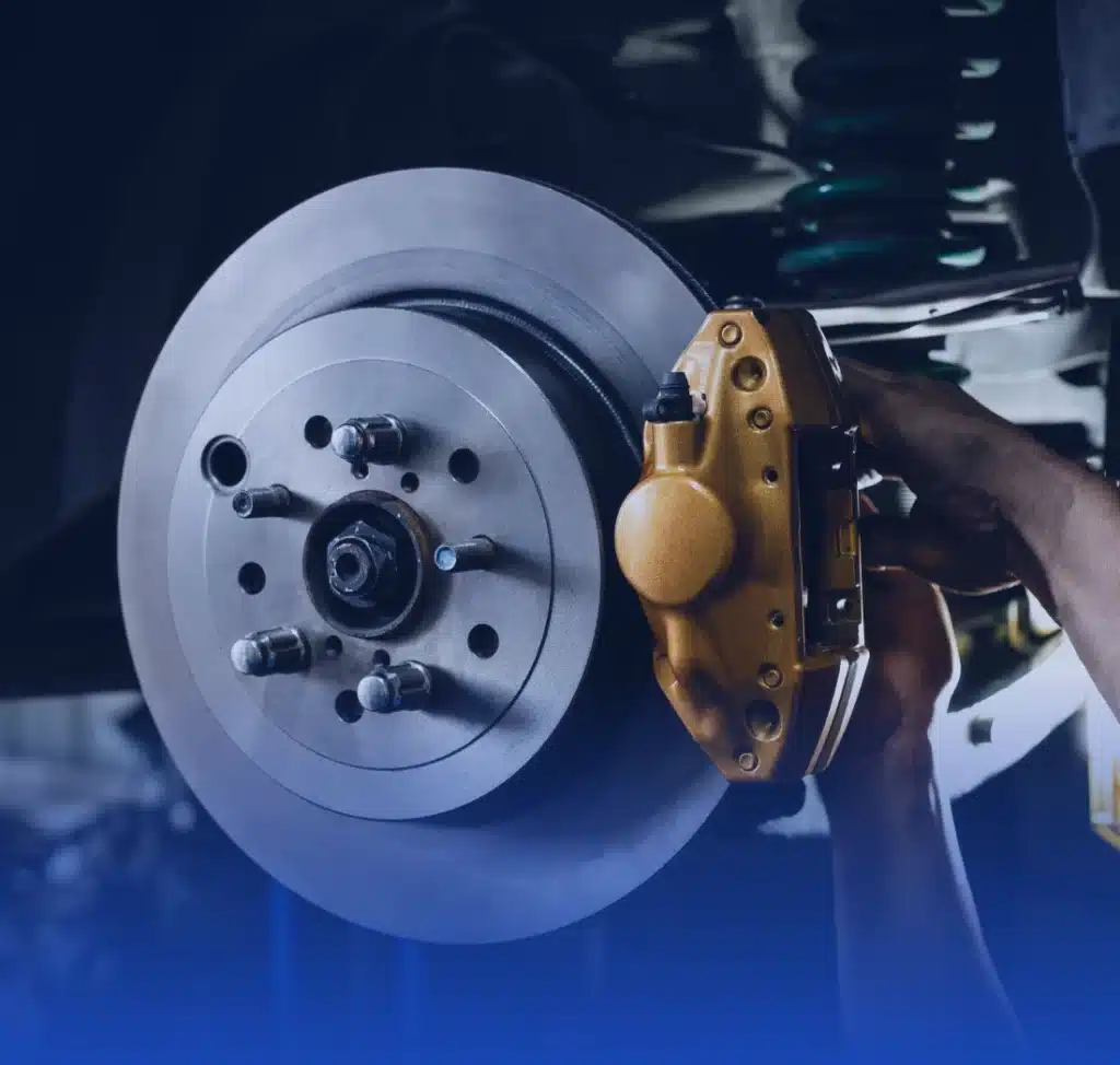 a person fixing a car